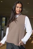 Meridith Button Side Knit Latte /9=
